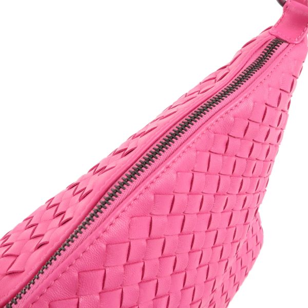 37645 17 10 Bottega Veneta Intrecciato Leather Shoulder Bag Pink