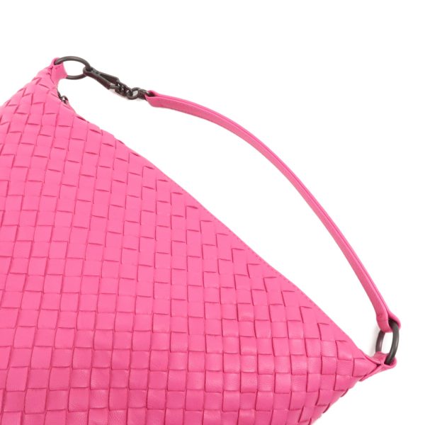 37645 17 4 Bottega Veneta Intrecciato Leather Shoulder Bag Pink