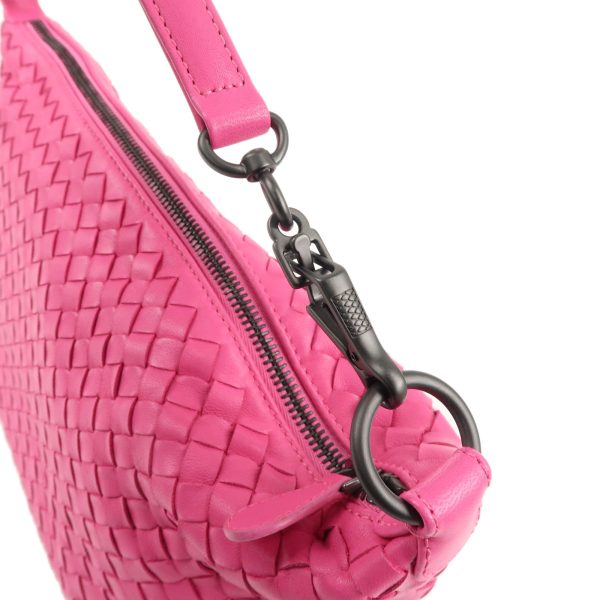 37645 17 5 Bottega Veneta Intrecciato Leather Shoulder Bag Pink