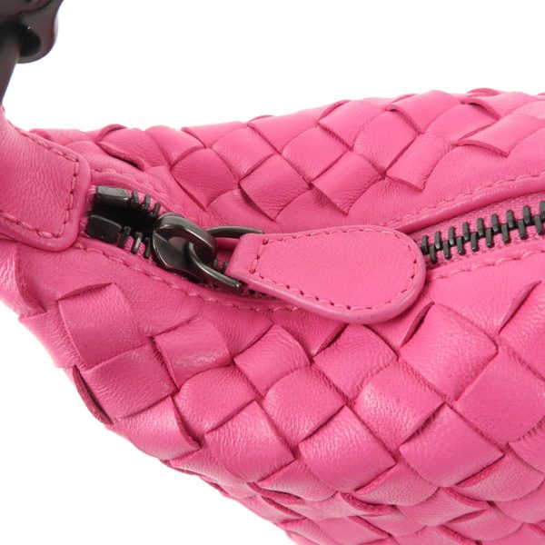 37645 17 9 Bottega Veneta Intrecciato Leather Shoulder Bag Pink