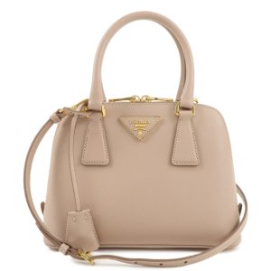 37660 9 1 Prada Shoulder Bag Black Soft Calf Gold Metal