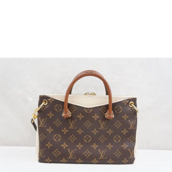 37664 2 Louis Vuitton Palas BB Monogram Shoulder Bag Brown