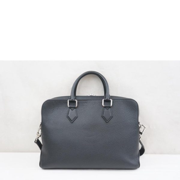 37688 2 Louis Vuitton Armando Taurillon PM Briefcase Bag Dark Gray