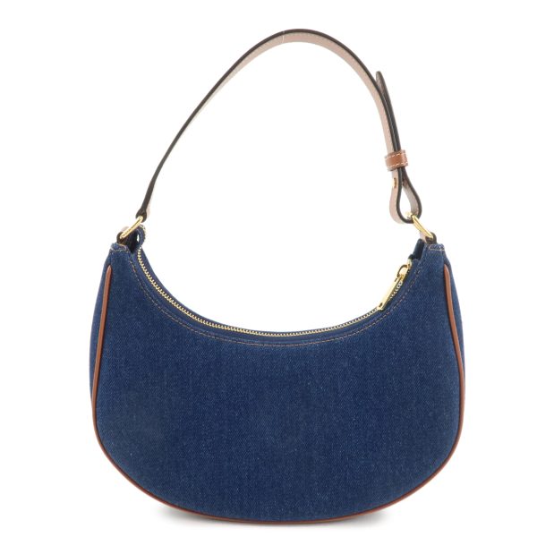 37704 7 2 Celine Ava Handbag Blue Brown