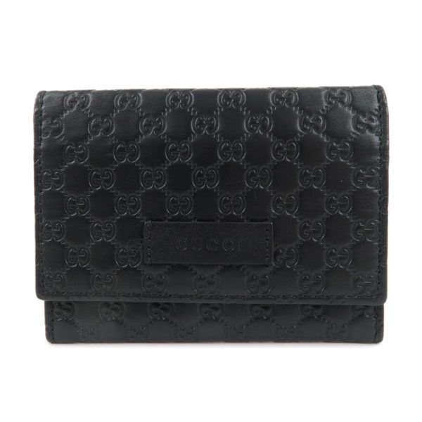 37724 16 1 Gucci Micro Guccissima Leather Card Case Business Card Holder Black