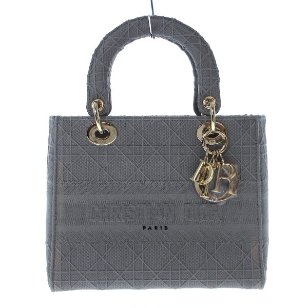 37824594 1 Christian Dior Lady Delight Medium Bag Handbag Gold Hardware Gray