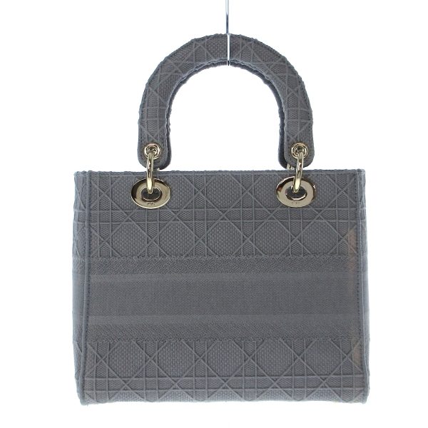 37824594 3 Christian Dior Lady Delight Medium Bag Handbag Gold Hardware Gray