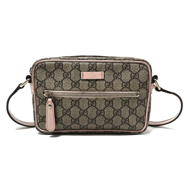 37852900 1 Gucci GG Plus GG Supreme Shoulder Bag Beige