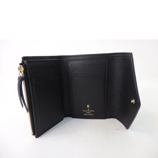 37869 5 Louis Vuitton Portefeuil Victorine Monogram Empreinte Wallet Black