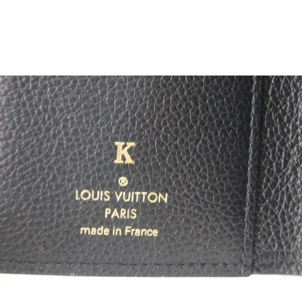 37869 9 Louis Vuitton Portefeuil Victorine Monogram Empreinte Wallet Black