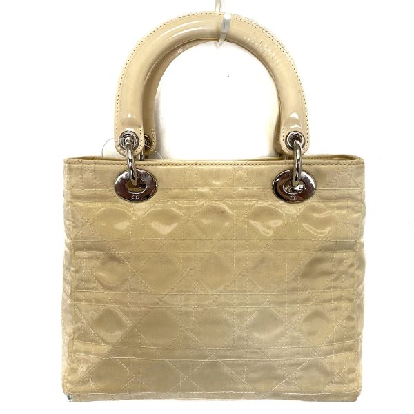 37875259 3 Christian Dior Lady Dior Handbag Nylon Ivory