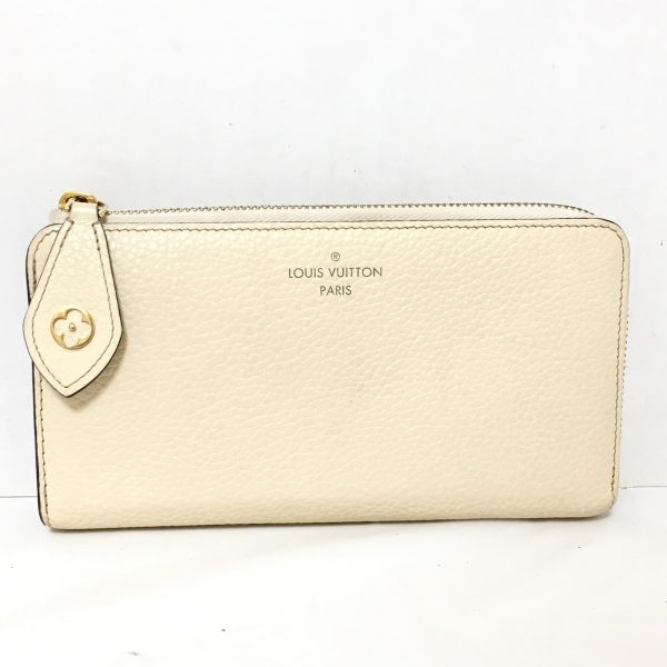 37875491 1 Louis Vuitton Portefeuille Comet Long Wallet Leather Creme