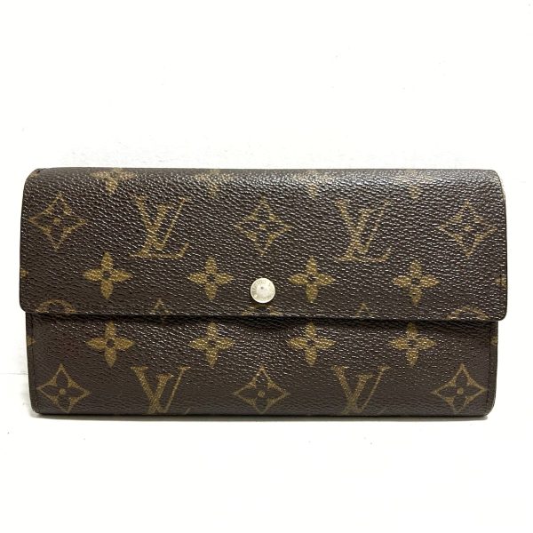 37876043 1 Louis Vuitton Portefeuille Sara Long Wallet Canvas