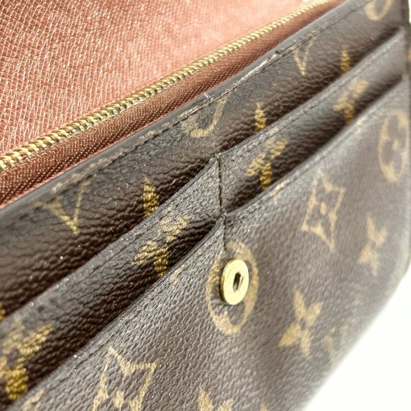 37876043 6 Louis Vuitton Portefeuille Sara Long Wallet Canvas