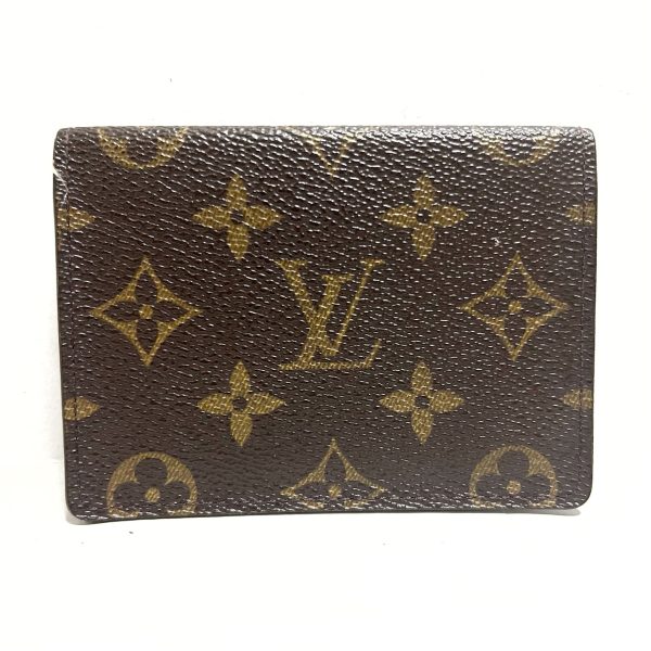 37876236 1 Louis Vuitton Vertical Pass Case Monogram Canvas Brown