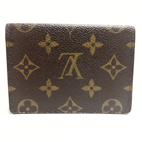 37876236 2 Louis Vuitton Vertical Pass Case Monogram Canvas Brown