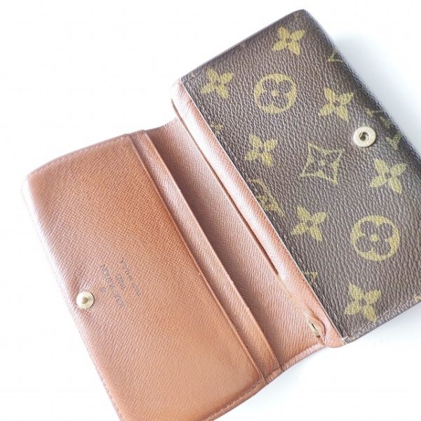 37882645 3 Louis Vuitton Portomone Vietresor Bifold Wallet Canvas Brown