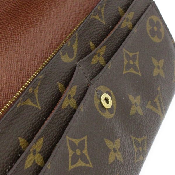 37941071 7 Louis Vuitton Portefeuille Sarah Wallet Monogram Canvas Brown