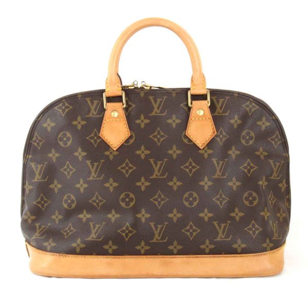 3815240408446t 1 Louis Vuitton Alma Monogram Canvas Handbag