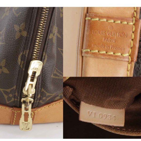 3815240408446t 10 Louis Vuitton Alma Monogram Canvas Handbag