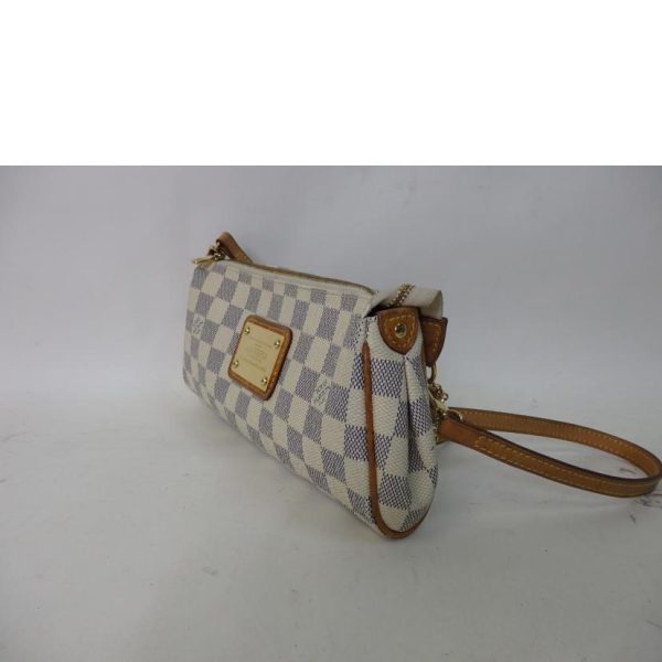 38168 3 Louis Vuitton Eva Damier Azur Bag White