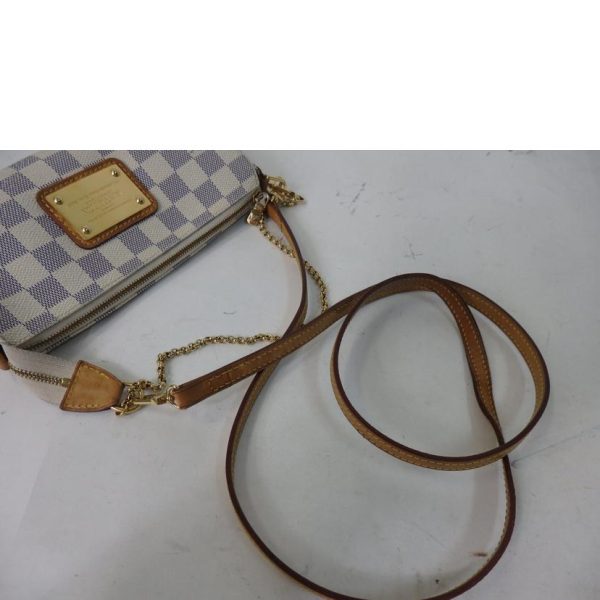 38168 5 Louis Vuitton Eva Damier Azur Bag White