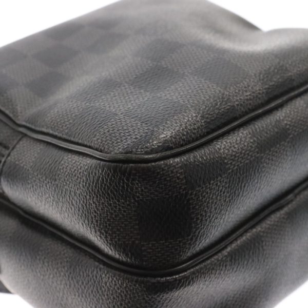 3824d150011 6 Louis Vuitton Damier Graphite Rem Shoulder Bag Leather Black