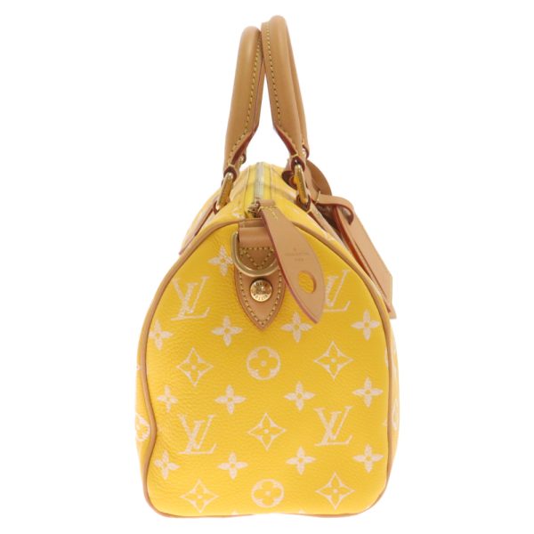 3824e190003 3 LOUIS VUITTON Speedy P9 Bandouliere Shoulder Bag Canvas Yellow