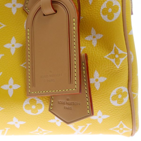 3824e190003 5 LOUIS VUITTON Speedy P9 Bandouliere Shoulder Bag Canvas Yellow