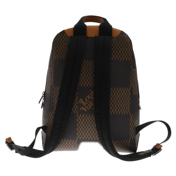 3824f030027 2 LOUIS VUITTON NIGO Damier Giant Monogram Campus Backpack Canvas Brown