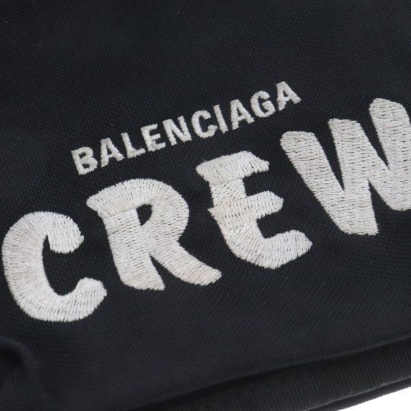 3824f120014 5 BALENCIAGA Crew Explorer Shoulder Bag Leather Black