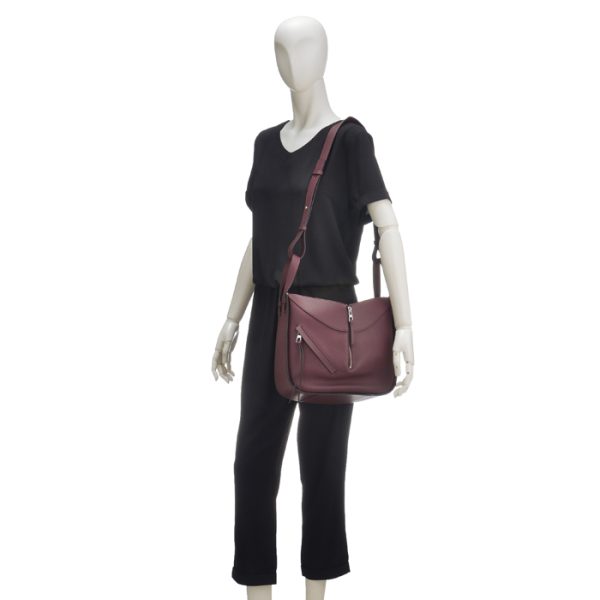 38730s3500247210 9 Loewe Hammock Small Shoulder Bag Wine Red