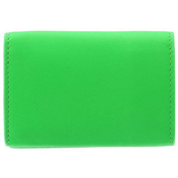 39144611r4n3807 2 Balenciaga Paper Trifold Mini Wallet Green