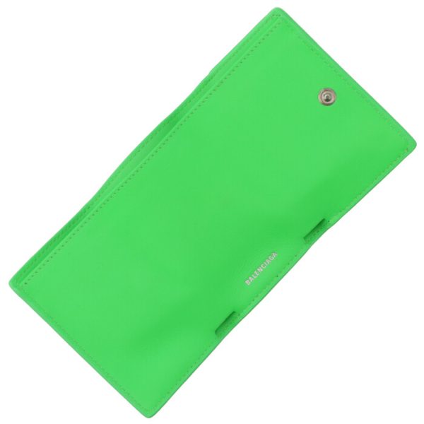 39144611r4n3807 5 Balenciaga Paper Trifold Mini Wallet Green