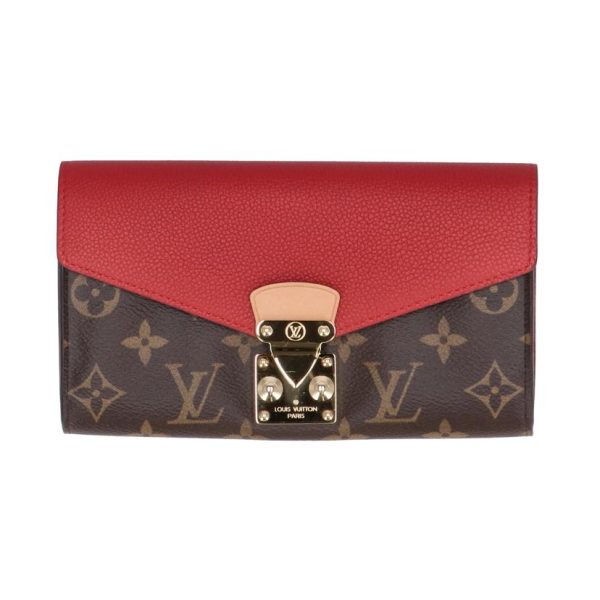 39154 1 Louis Vuitton Portefeuil Pallas Monogram Wallet Brown