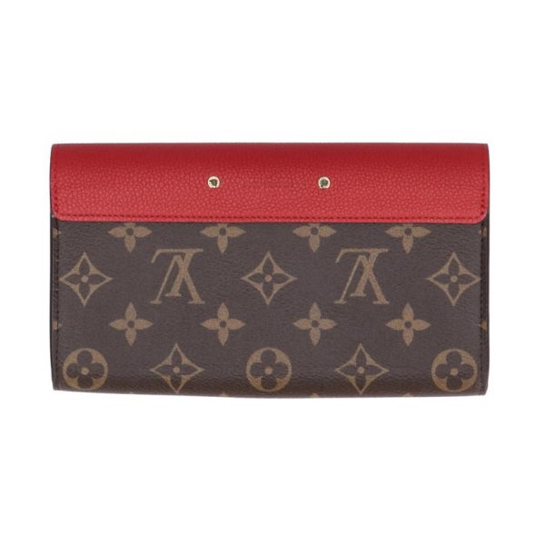 39154 2 Louis Vuitton Portefeuil Pallas Monogram Wallet Brown