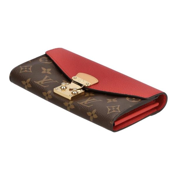 39154 3 Louis Vuitton Portefeuil Pallas Monogram Wallet Brown