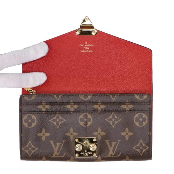 39154 5 Louis Vuitton Portefeuil Pallas Monogram Wallet Brown