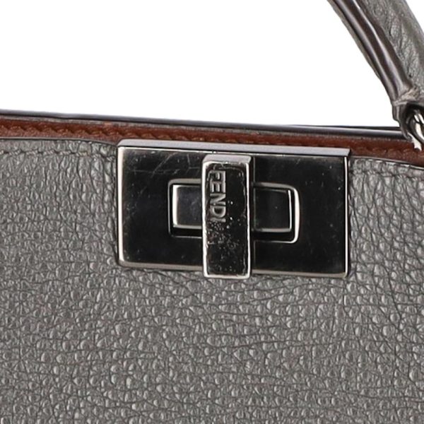 39819 9 Fendi Peekaboo Isee 2way Shoulder Bag Gray