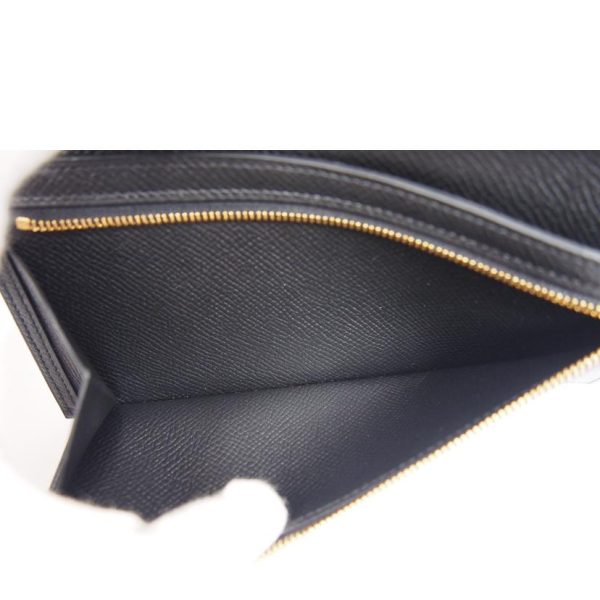 39906 5 Hermes Baen Souffl Vaux Epson Bi Fold Wallet Black