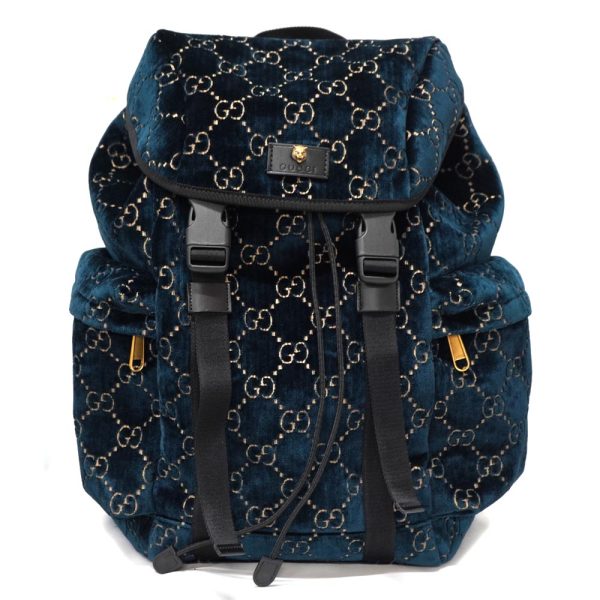 4 1 Gucci Nylon Backpack Leather Velvet