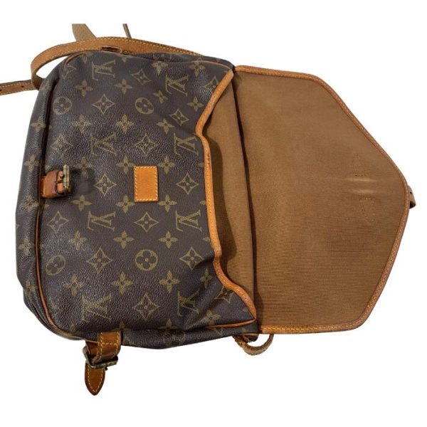 4 Louis Vuitton Saumur 30 Monogram Shoulder Brown