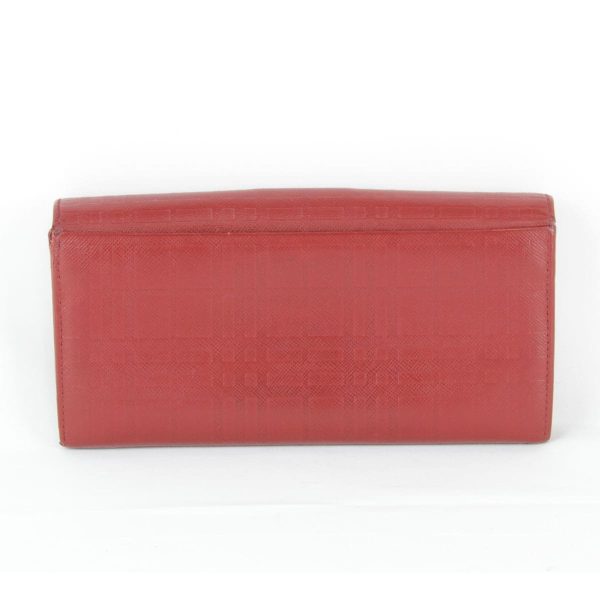 4004230904955p 2 Burberry Long Wallet Leather Wine Red