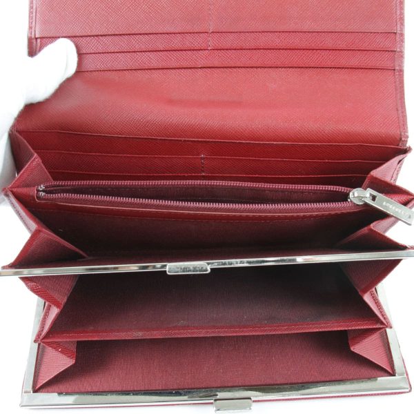 4004230904955p 7 Burberry Long Wallet Leather Wine Red