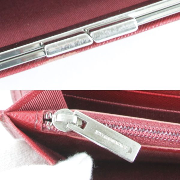 4004230904955p 8 Burberry Long Wallet Leather Wine Red