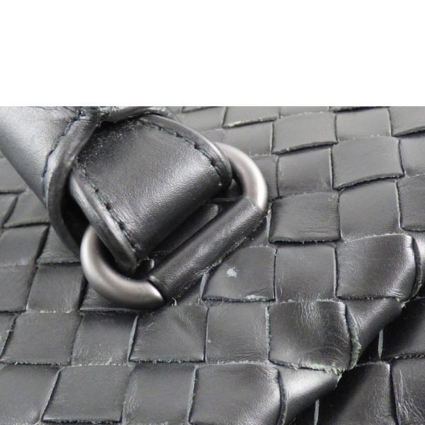 40082 6 Bottega Veneta Intrecciato Leather Business Bag Black