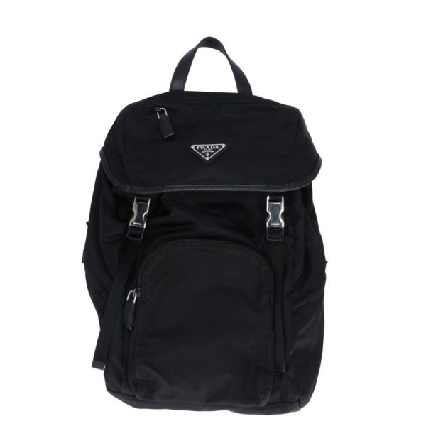 40105 1 Prada Nylon Backpack Black