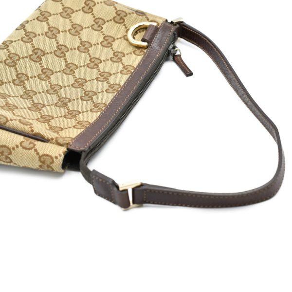 4023j240019 6 GUCCI GG pattern pochette handbag Beige