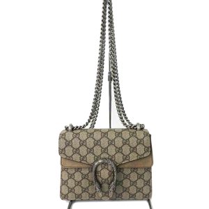 40340 2 Gucci Tote Bag Orange Brown Canvas Leather