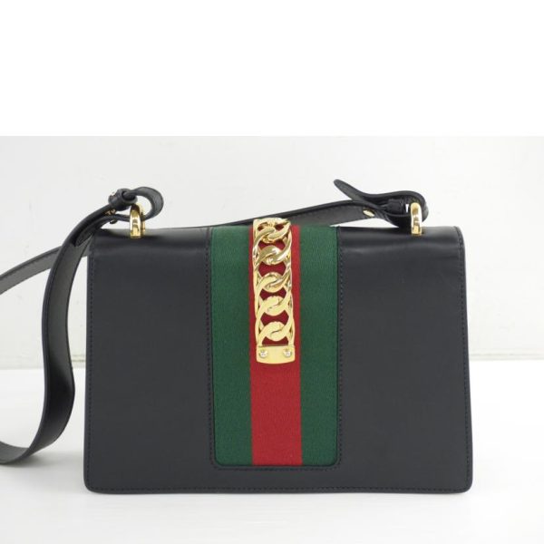 40785 2 Gucci Gucci Sylvie Shoulder Bag Black